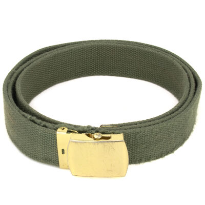 Dutch Army OD Canvas Belt | Issued [24/Unit]